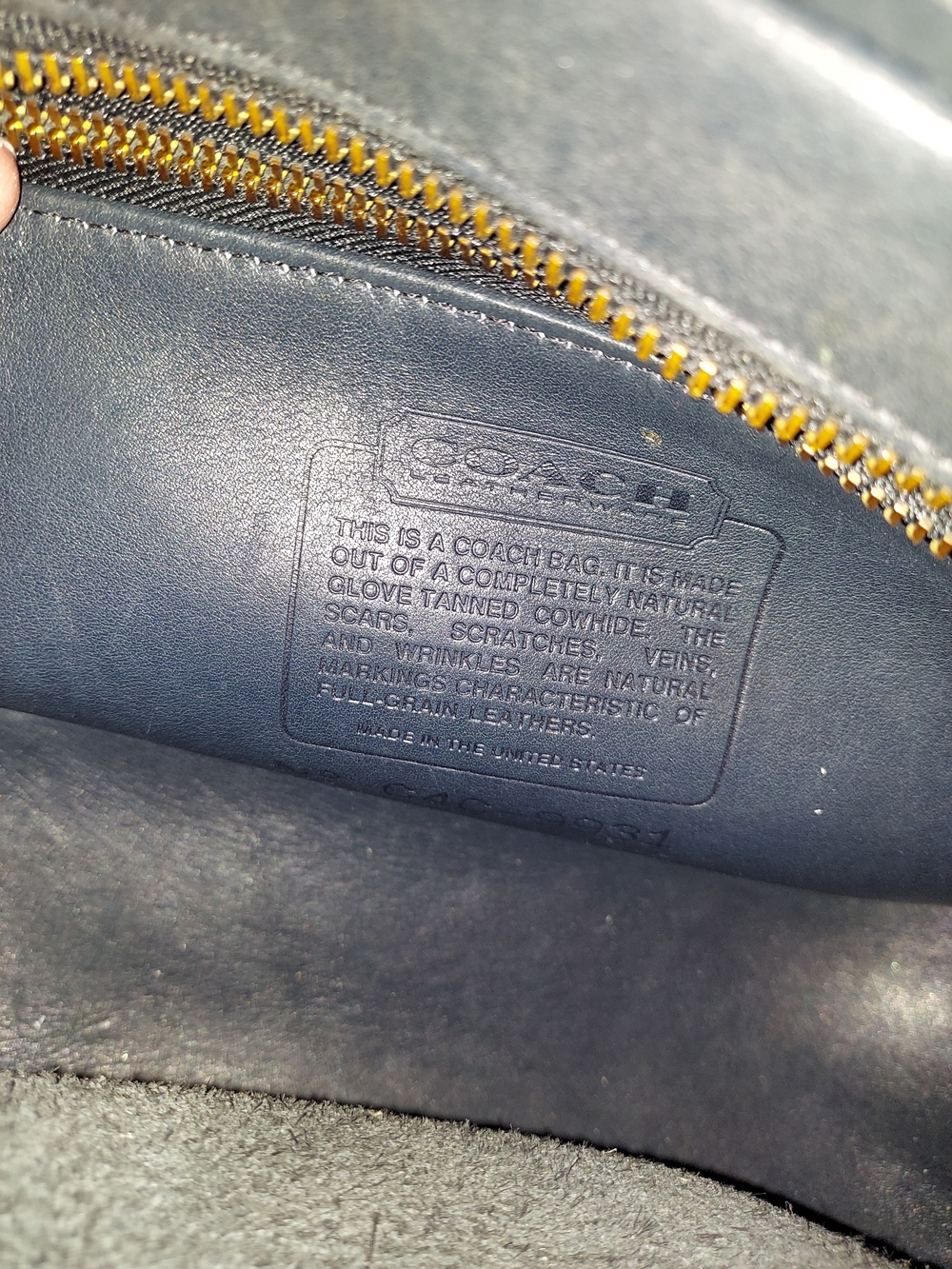 RARE VTG 70s Coach Navy Leather Crossbody Pre-Serial Camera Bag - Picture 3 of 11